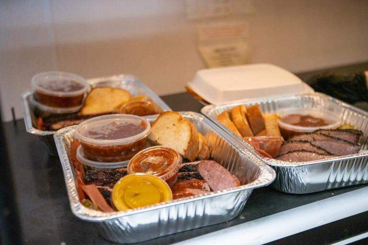 The Smoke Pit features North Carolina-style pulled pork, Texas-style chopped brisket, chicken and other proteins cooked in smokers.