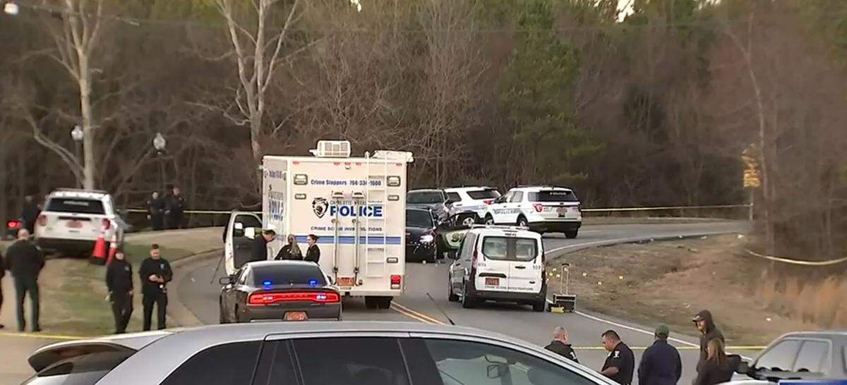 Bodyworn camera and dashcam video released under court order to WSOC shows a driver repeatedly shooting a Mecklenburg County sheriff’s deputy during a traffic stop on Saturday, Feb. 19, 2022. The deputy fired back.