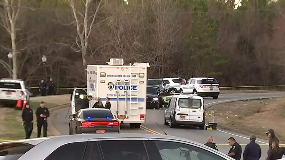 Bodyworn camera and dashcam video released under court order to WSOC shows a driver repeatedly shooting a Mecklenburg County sheriff’s deputy during a traffic stop on Saturday, Feb. 19, 2022. The deputy fired back.