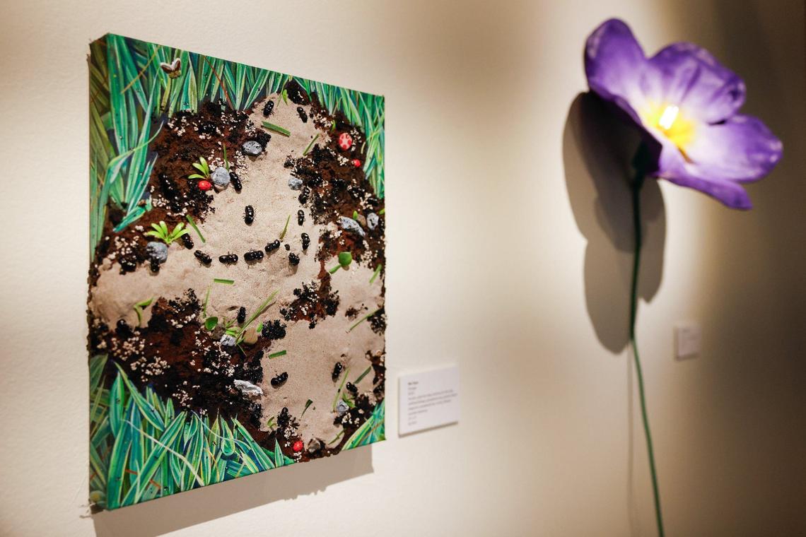 “Forage” by Nic Dyer, is one of the pieces in the “America Honey” exhibition which opened on Aug. 10.