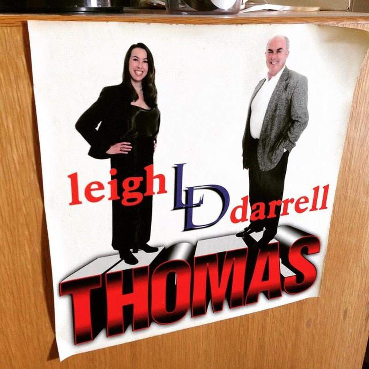 Marketing material from the early days of Leigh Thomas Brown’s time working with her father, Darrell Thomas.