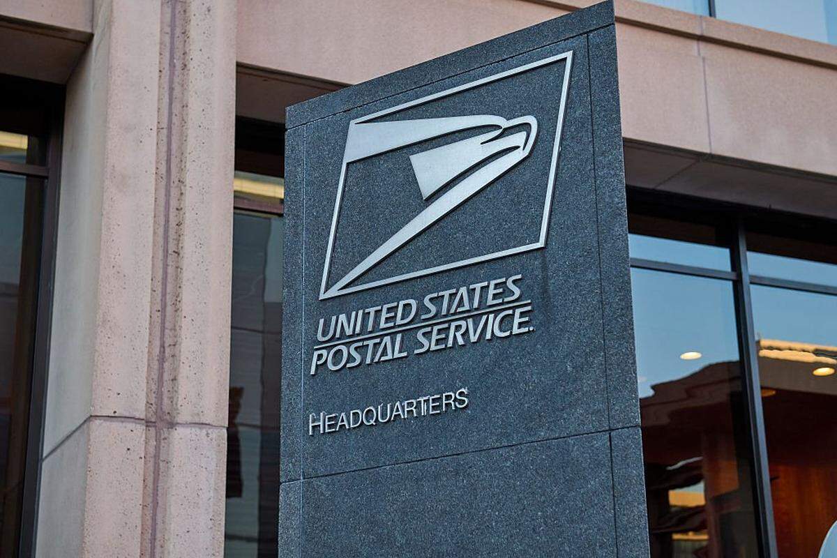 The United States Post Office Headquarters in Washington D.C., Aug. 25, 2025. (Photo by Dominic Gwinn / Middle East Images via AFP) (Photo by DOMINIC GWINN/Middle East Images/AFP via Getty Images)