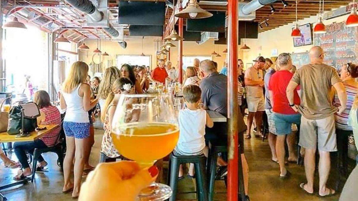 The Dreamchaser’s Brewery is located on Main Street in Waxhaw in the former volunteer fire department building. 