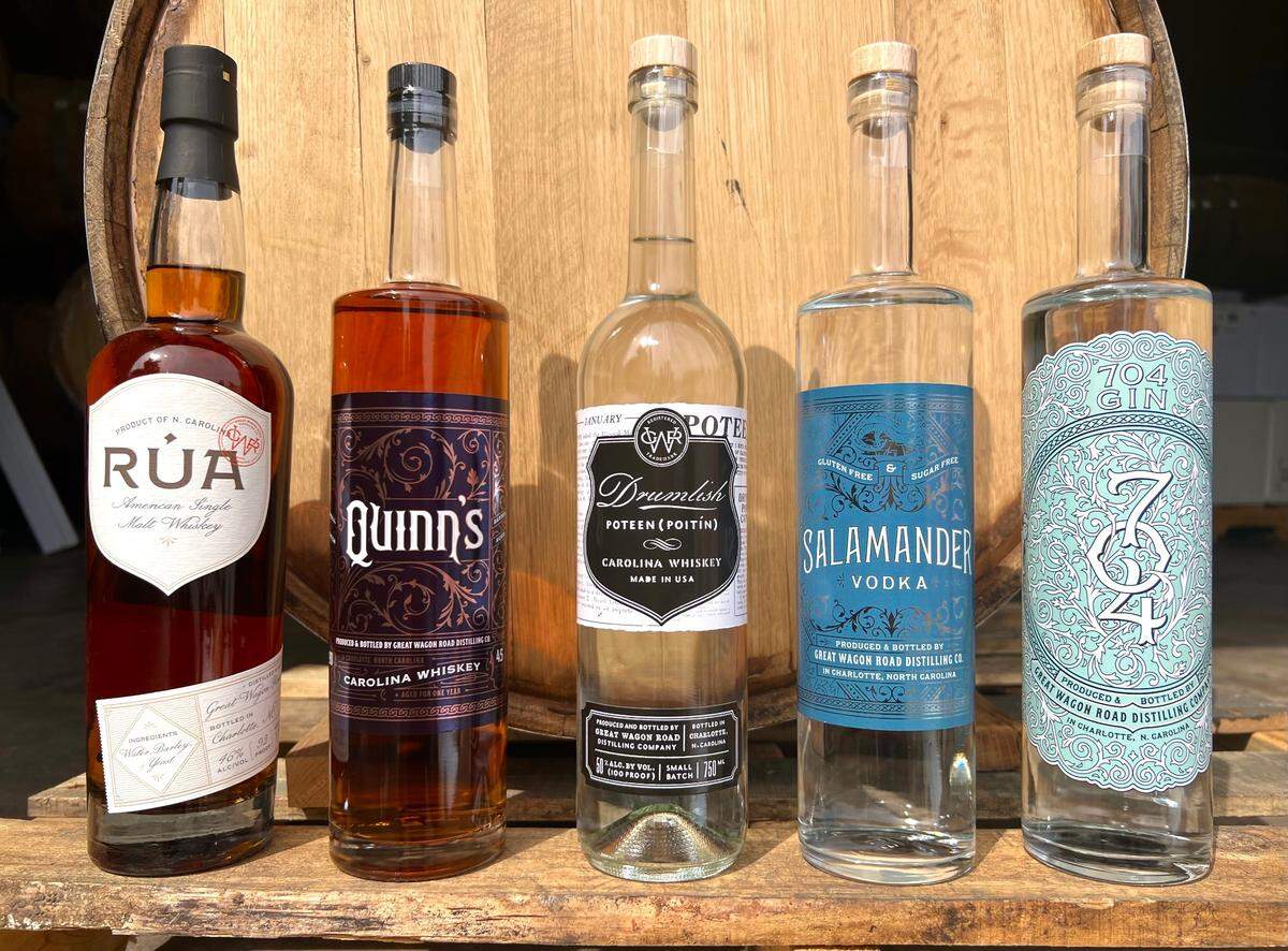 Great Wagon Road Distilling Co. makes whiskey, gin and vodka.