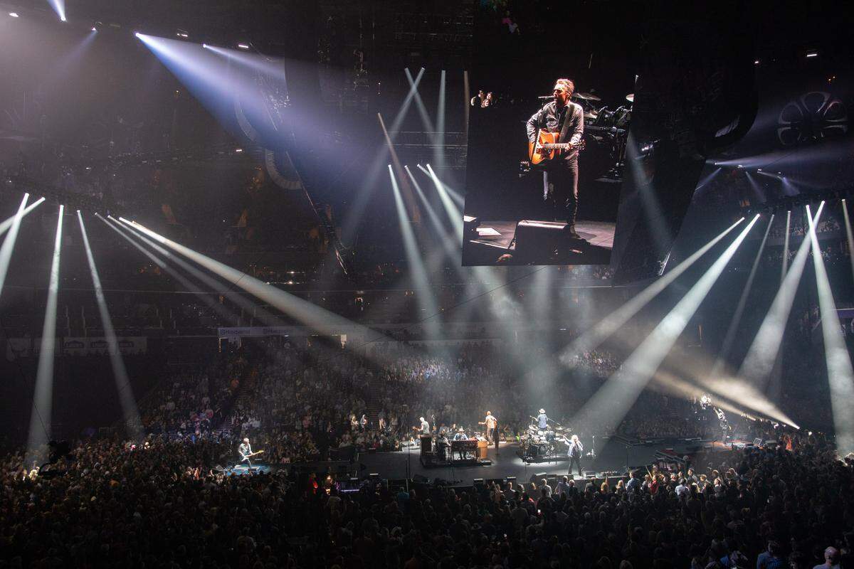 Eric Church at Spectrum Center in Charlotte on Saturday night during his “The Gather Again Tour.”