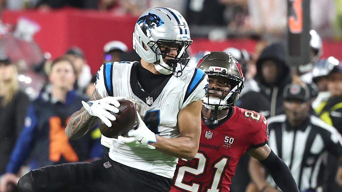 Panthers’ Tetairoa McMillan eclipses Kelvin Benjamin’s franchise rookie record
