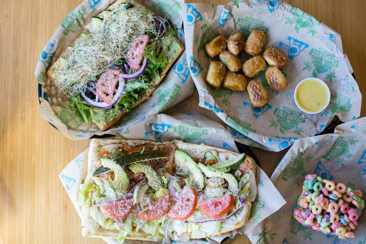 Cheba Hut, opening three locations in Charlotte, has more than 30 signature sub sandwiches named after cannabis strains like Kali Mist and White Widow, as well as Rice Krispy treats, salads and munchies.