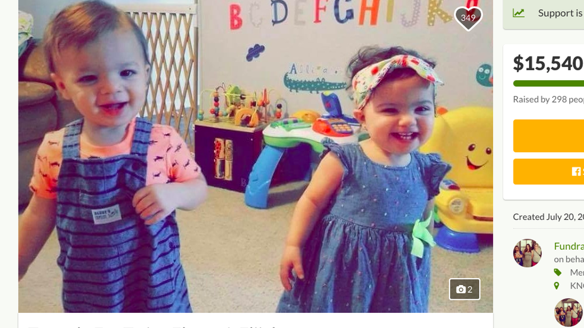 Twin toddlers  drowned after falling in the deep end of a swimming pool while at a Knoxville, Tennessee babysitting center. One girl died at the scene and her brother died several days later in the hospital. No charges have been filed.