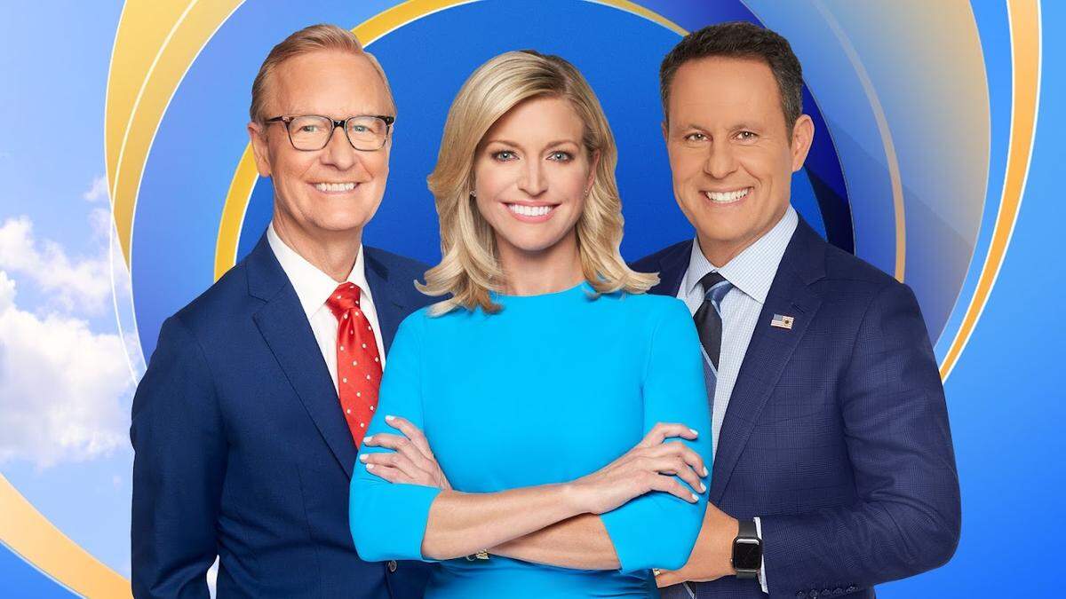 Pictured, from left, are “FOX & Friends” co-hosts Steve Doocy, Ainsley Earhardt and Brian Kilmeade. FOX & Friends Weekend will broadcast live from Charlotte Motor Speedway in Concord, NC, on Memorial Day Weekend, May 28-30, 2022.