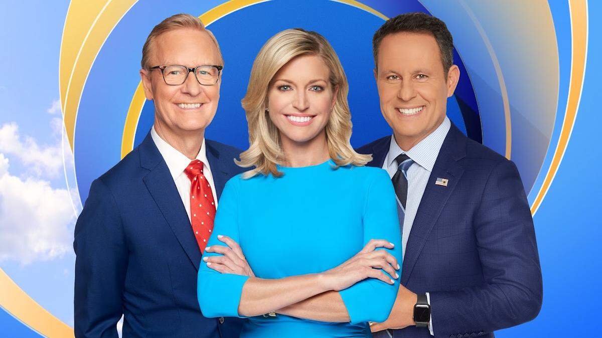 Pictured, from left, are “FOX & Friends” co-hosts Steve Doocy, Ainsley Earhardt and Brian Kilmeade. FOX & Friends Weekend will broadcast live from Charlotte Motor Speedway in Concord, NC, on Memorial Day Weekend, May 28-30, 2022.
