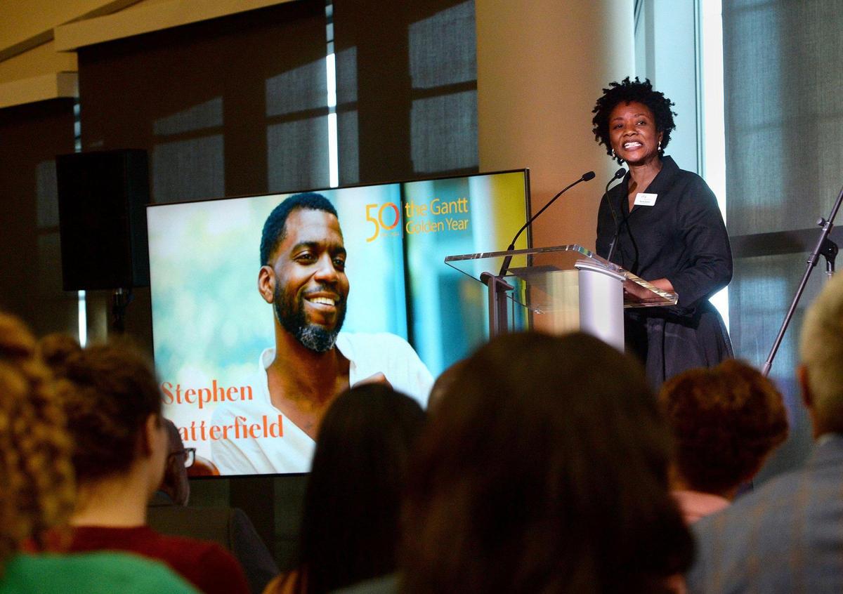 Bonita Buford, chief operating officer for the Harvey B. Gantt Center for African-American Arts + Culture, talked Tuesday about Afro-culinary food, one of five ways the center plans to celebrate its 50th anniversary next year.   