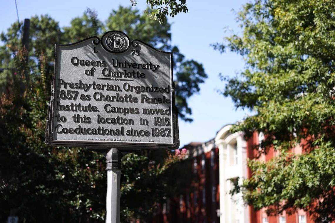 Queens University of Charlotte and Elon announced Tuesday that they intend to merge and conclude by August 2026 during a press conference in Charlotte, NC., on Tuesday, Sept 16, 2025