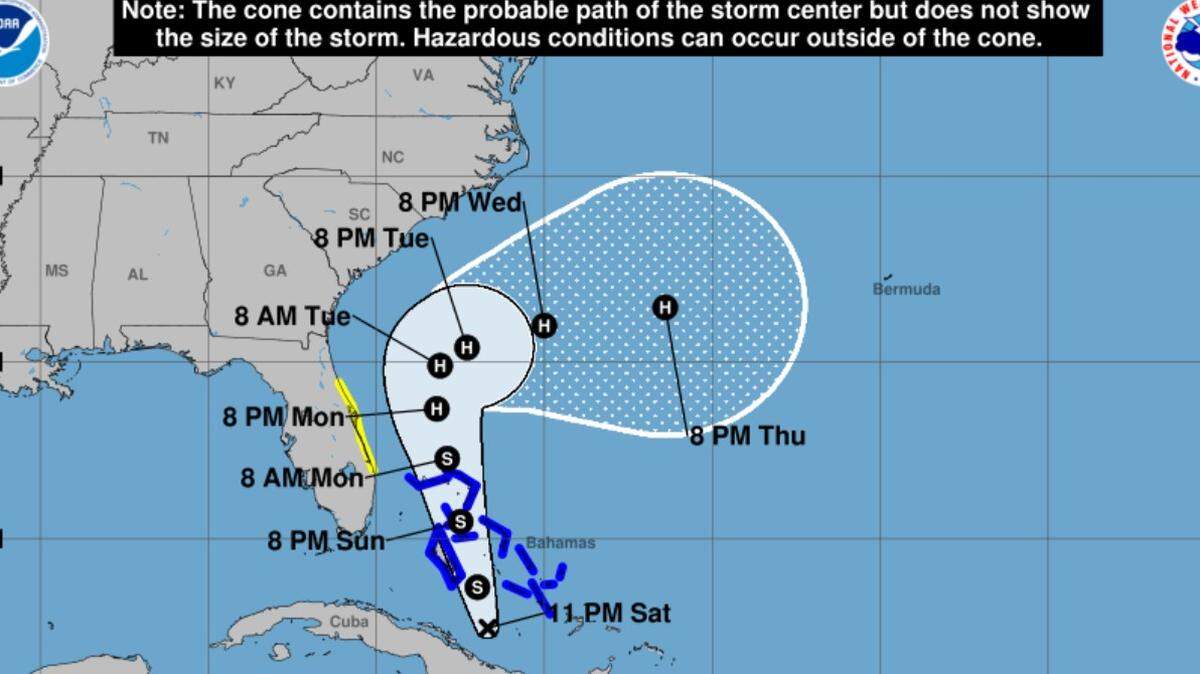 This map was released at 11 p.m. Saturday, Sept. 27, 2025. “Tropical Depression Nine could have a significant impact on public and private property,” North Carolina Gov. Josh Stein said in a state of emergency declaration.