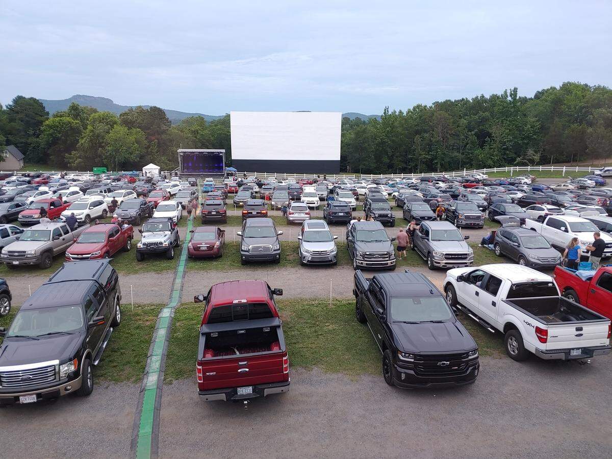 Hound’s Drive-In shows double features on weekends.