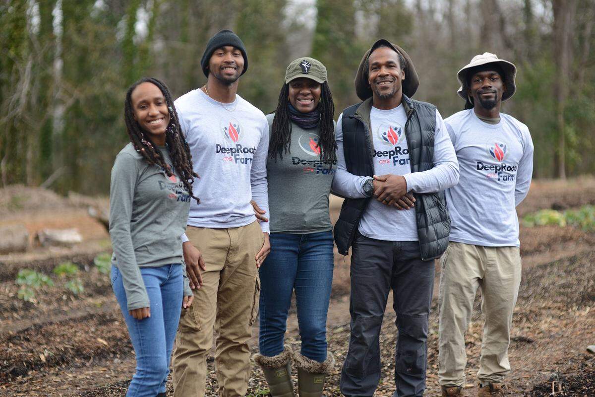 Deep Roots CPS Farm grows vegetables, herbs and fruits, has beekeeping and also raises chickens in northwest Charlotte.