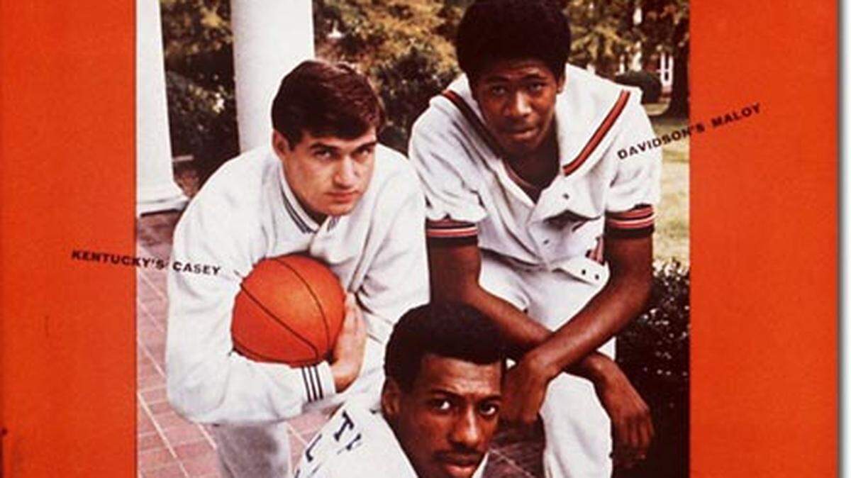 Davidson’s Mike Maloy (top right) joined North Carolina’s Charlie Scott (bottom) and Kentucky’s Mike Casey on the cover of the Dec. 28, 1968 issue of Sports Illustrated.