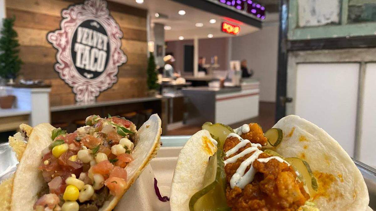 Velvet Taco serves unique tacos including everything from rotisserie chicken to Nashville hot tofu.