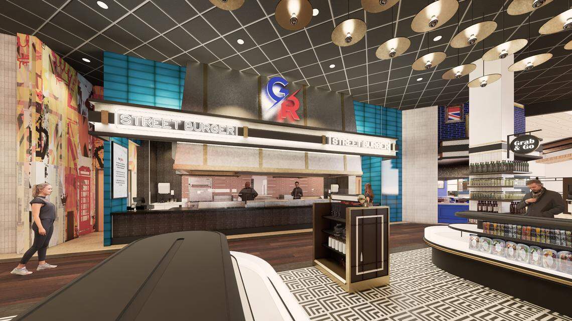 The Street Burger concept will serve burgers and fries, plus breakfast in the morning.