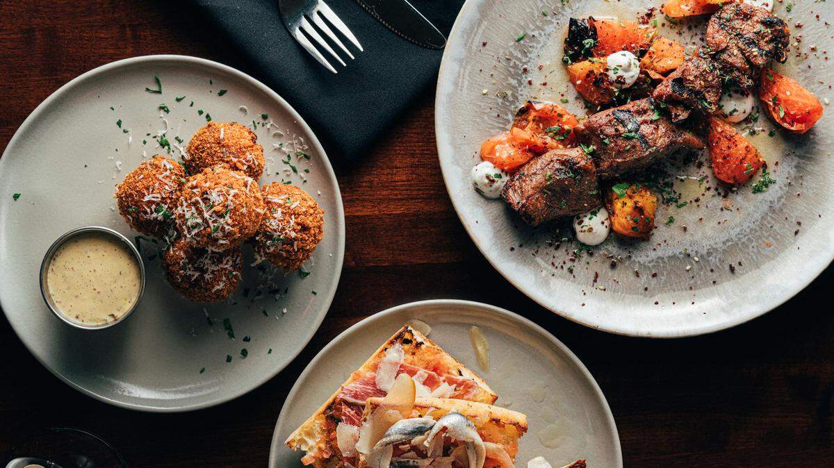 Foxcroft’s Waverly location boasts a Josper oven from Spain, which imparts a wood-fired taste to dishes such as grilled lamb.