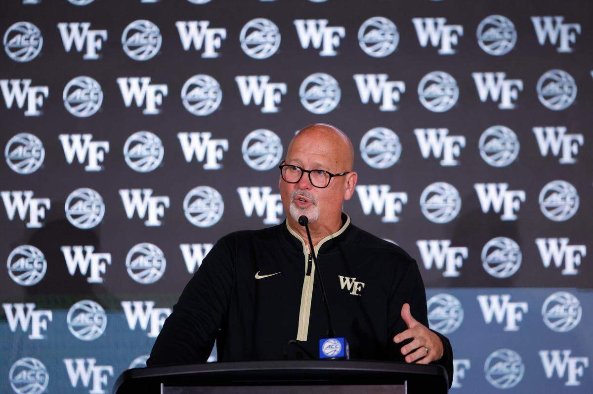 Wake Forest men’s basketball coach Steve Forbes.