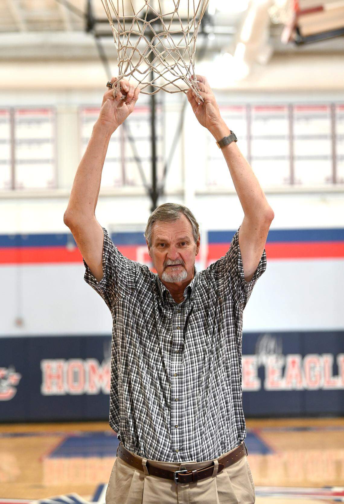Former North Carolina State center Tommy Burleson on Thursday, July 6, 2023. Burleson and his Wolfpack teammates including David Thompson, Monte Tore and Tim Stoddard would defeat the UCLA Bruins to win the 1974 NCAA Championship. Burleson was also a member of the 1972 U.S. Olympic basketball team.