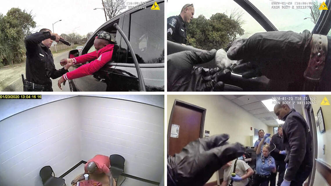 ‘You think I’m gonna die’: Police video shows last moments before Harold Easter collapses