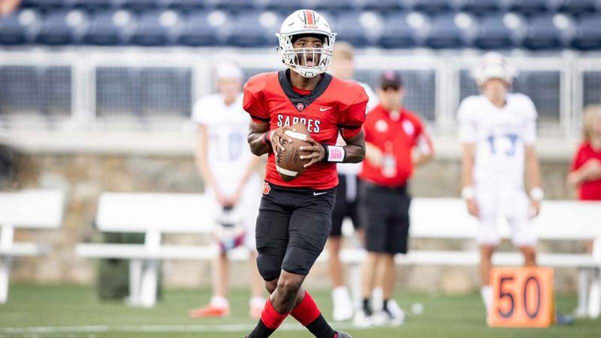 South Mecklenburg quarterback Cameron Yauger.