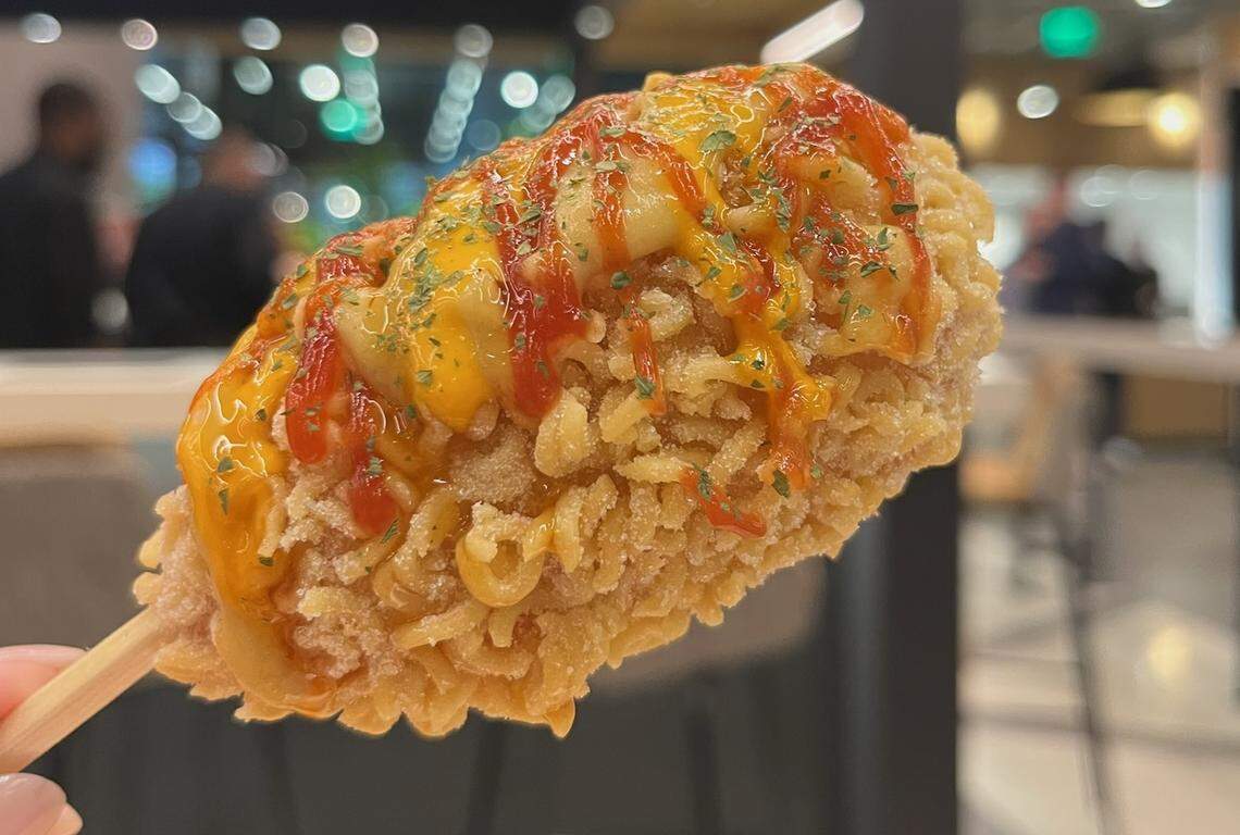 A Korean corn dog from Seoul Good.