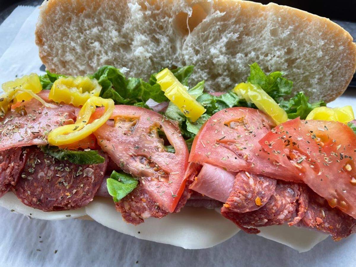 Sub One’s Spicy Italian Sub comes with ham, salami and pepperoni.