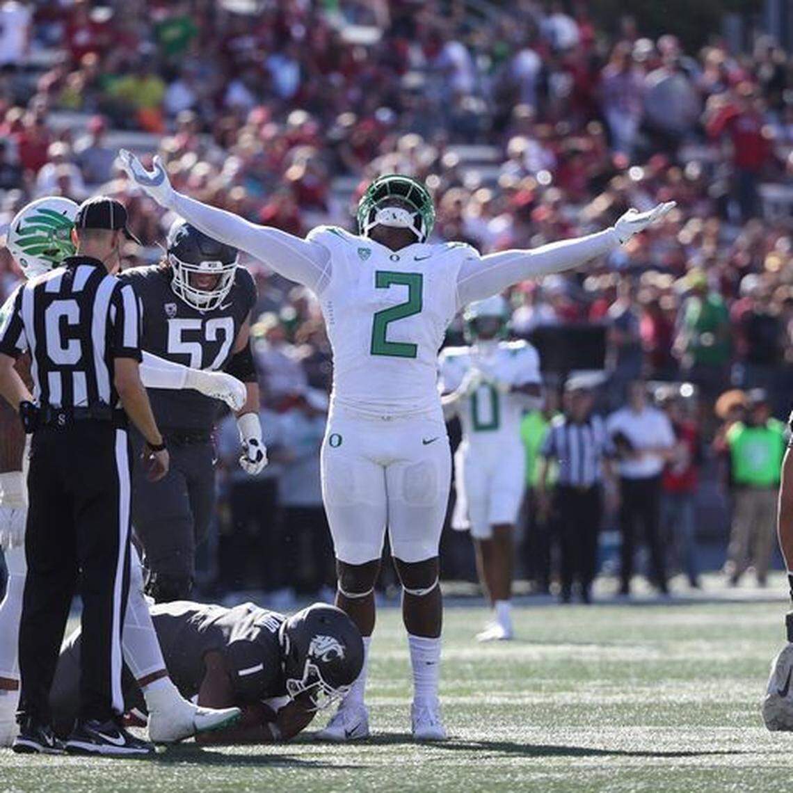 The Panthers drafted Oregon’s D.J. Johnson in the third round of the 2023 NFL Draft, trading the 93rd and 132nd picks to select Johnson at No. 80.