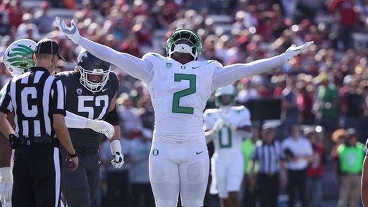 The Panthers drafted Oregon’s D.J. Johnson in the third round of the 2023 NFL Draft, trading the 93rd and 132nd picks to select Johnson at No. 80.