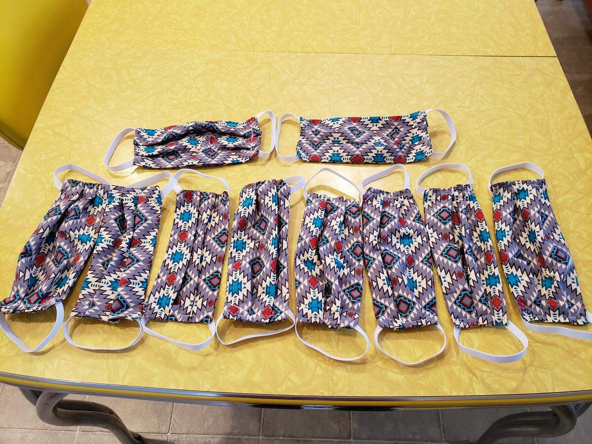 Marina Nichols, 15, is sewing homemade face masks to donate to local hospitals running low on supplies amid the coronavirus pandemic.