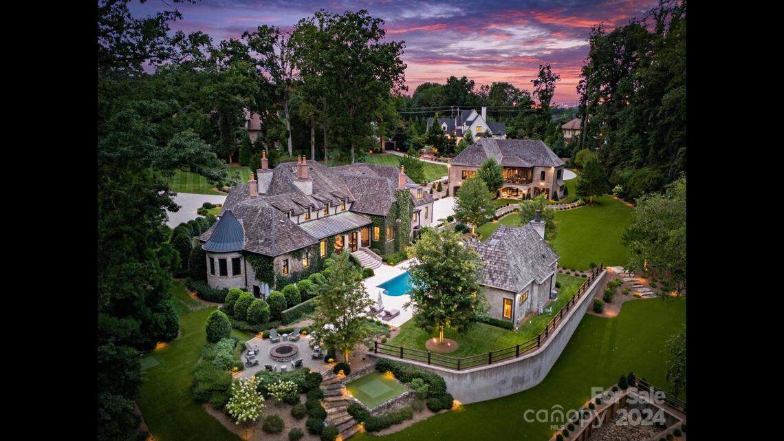 Retired NASCAR driver Kevin Harvick and his wife, DeLana Harvick, are selling their south Charlotte mansion for $12.5 million.