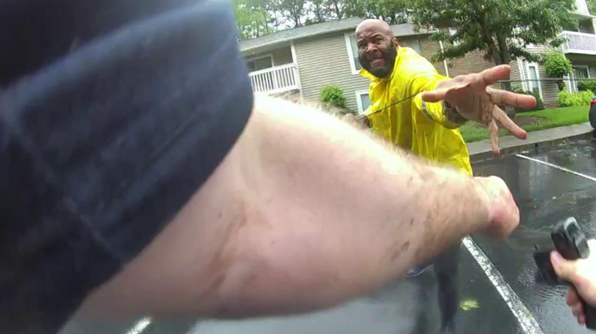 Dennis Bodden is shown in his video frame grab from the body camera video of Pineville Police Sgt. Adam Roberts, who fatally shot Bodden. Bodden’s family say he was suffering from a mental health crisis.