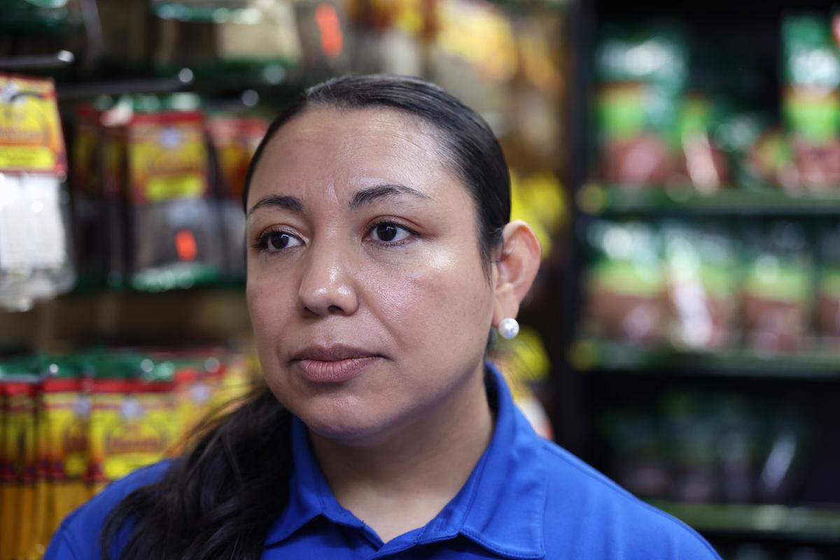 Saira Yoselyn Izaguirre Hernandez is a grocery store manager at Wow Supermarket in Charlotte, North Carolina. On Tuesday, May 20, 2025, she expressed concern over the increasing prices of international goods due to tariffs.