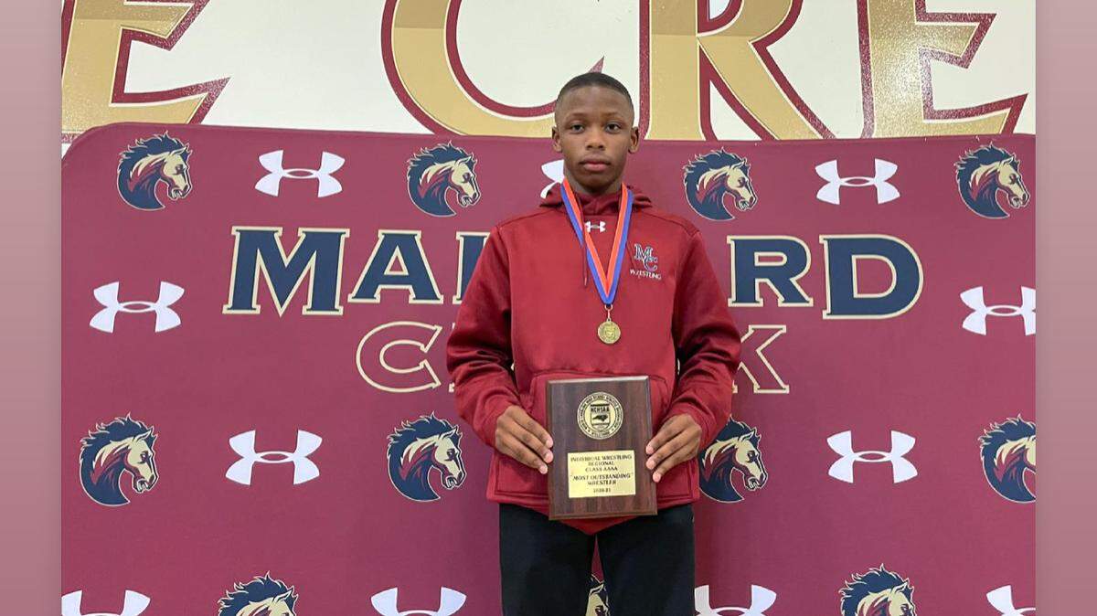 Cameron Stinson, Mallard Creek wrestler