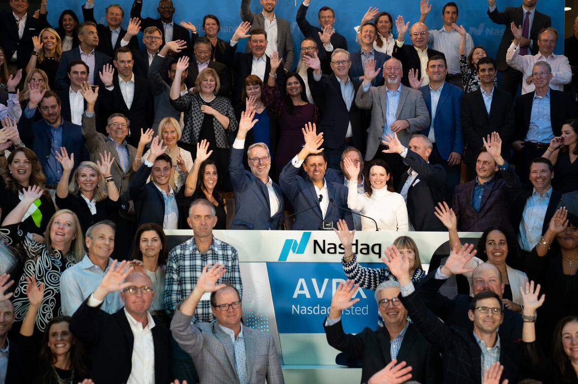 Here’s the scene when AvidXchange started trading on the NASDAQ exchange in 2021. After the company’s sale is complete, it will go private again.