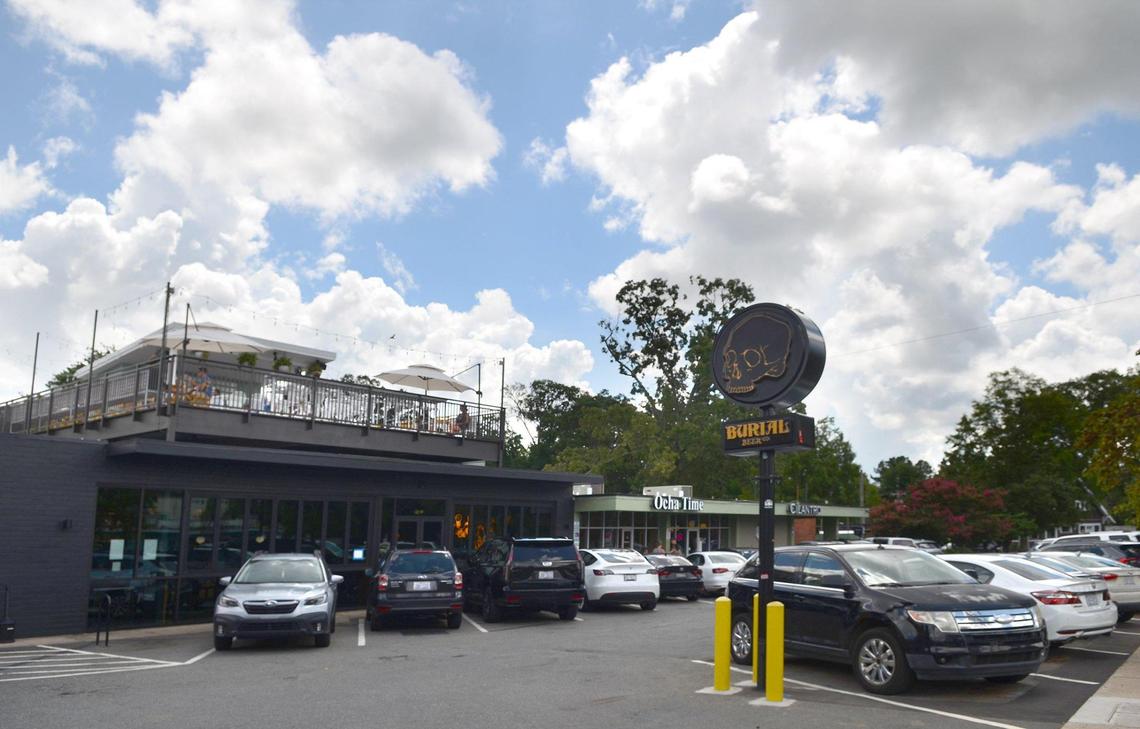 Burial Beer added a rooftop bar on top of the building at 1214 Thomas Ave. in Plaza Midwood.