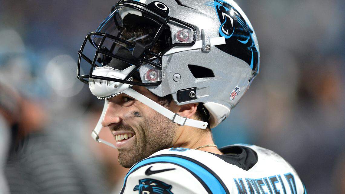 With Sam Darnold hurt, Baker Mayfield will be starting this season without a net