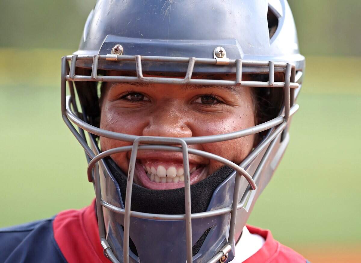 Covenant Day softball player Avery Houseton on Wednesday, April 1, 2026. Houseton is planning on playing softball for the Charlotte 49ers.