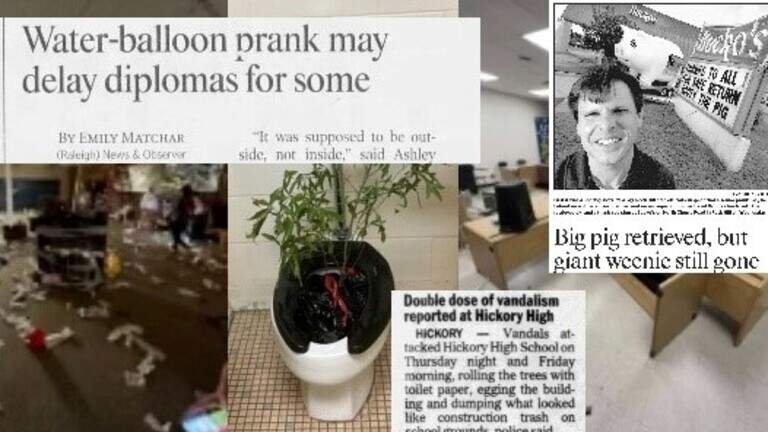 Senior pranks used to be fun, not felonies. Retro Charlotte looks back at past pranks.