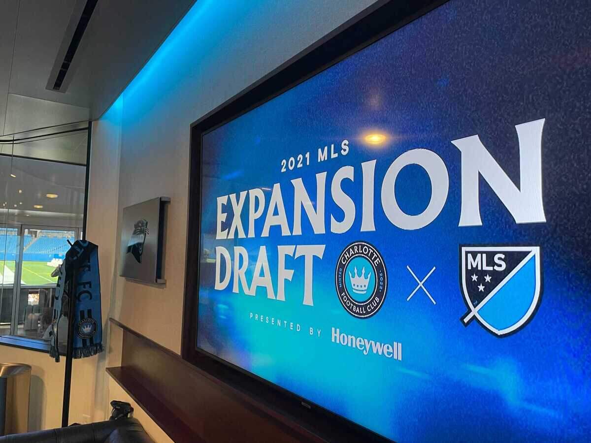 Charlotte FC participated in the MLS expansion draft on Dec. 14, 2021, from its headquarters inside Bank of America Stadium.