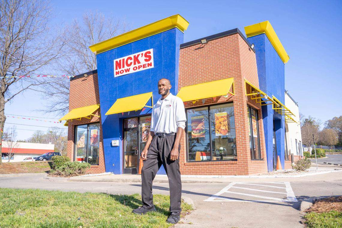 Khalif Muhammad, owner of Nick’s Gyros & Seafood in Charlotte.