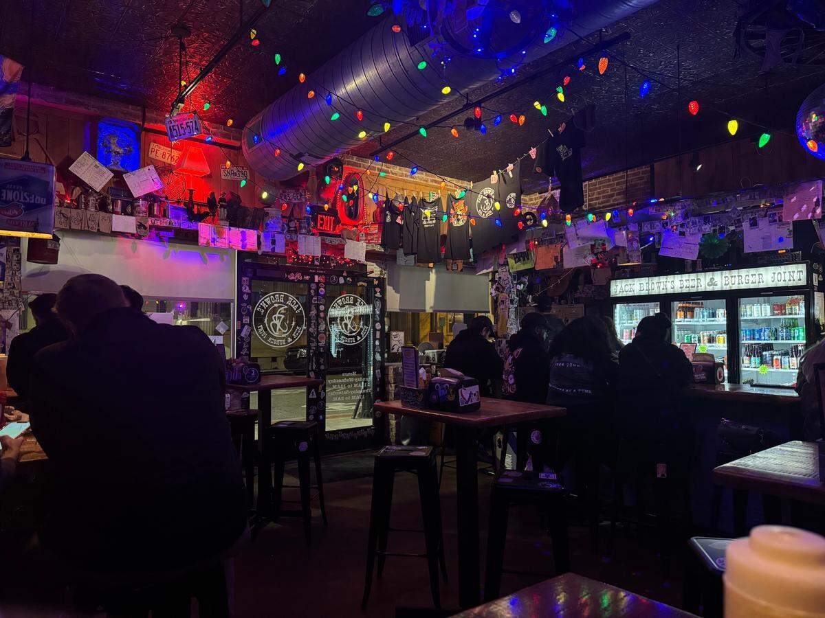 A peek inside Jack Brown’s Beer and Burger Joint located in Greenville, SC.