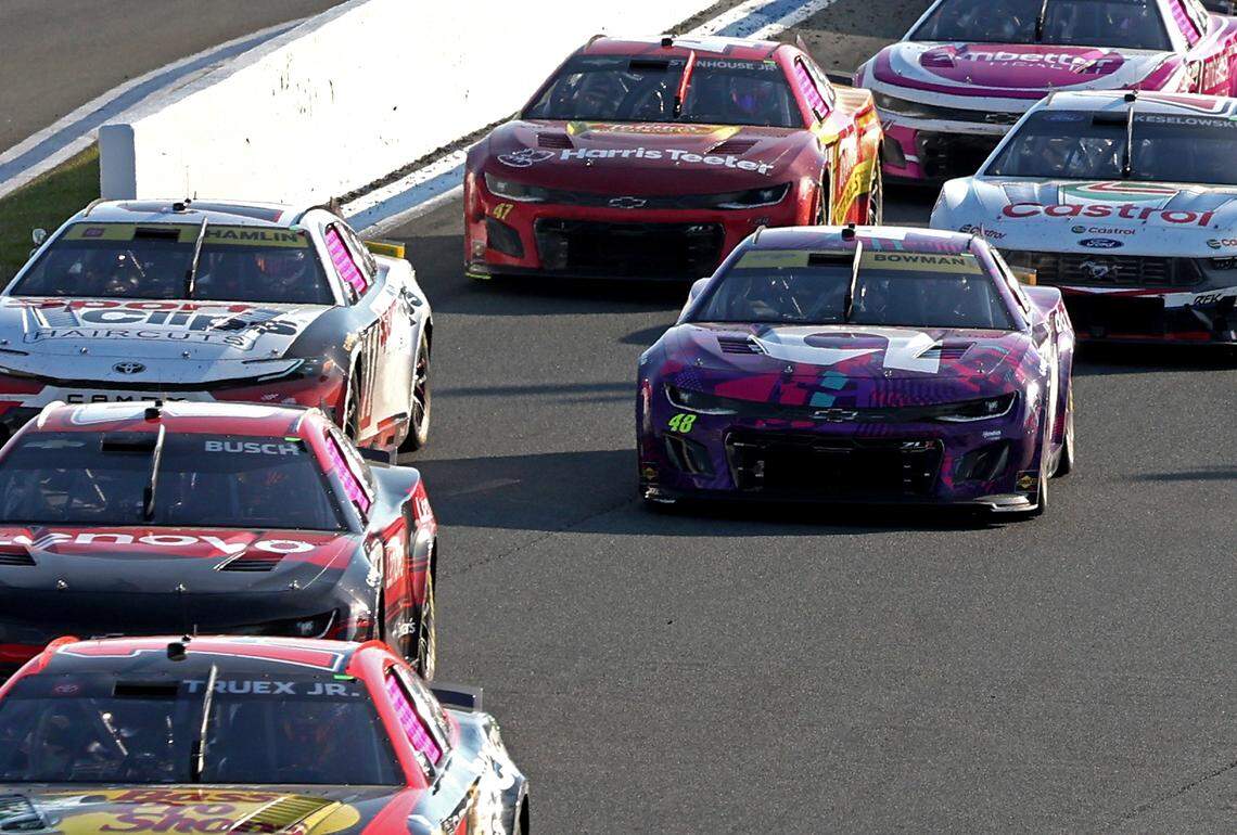 NASCAR Hendrick Motorsports affiliate HSREI wants to expand by adding a two-story manufacturing building in Concord. Shown, the Bank of America Roval on Oct. 13 at Charlotte Motor Speedway in Concord.