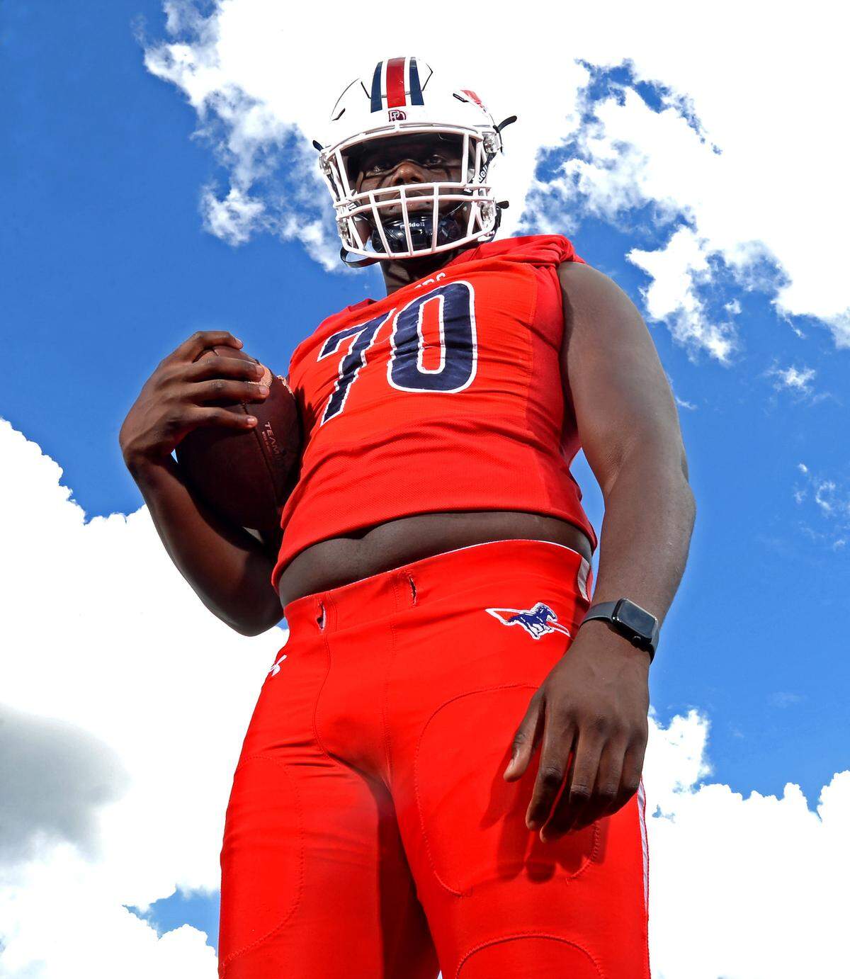 Providence Day offensive lineman David Sanders is perhaps the best high school football player in America. He plans to announce his college decision on Saturday, August 17, 2024.