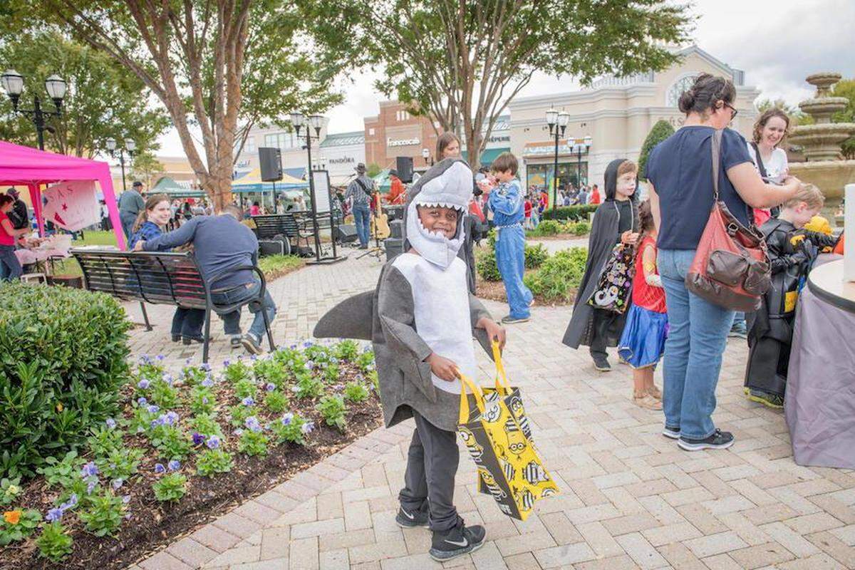 Families can explore vendor tables with costumes and games at Blakeney’s Trick or Treat Street on Oct. 26.