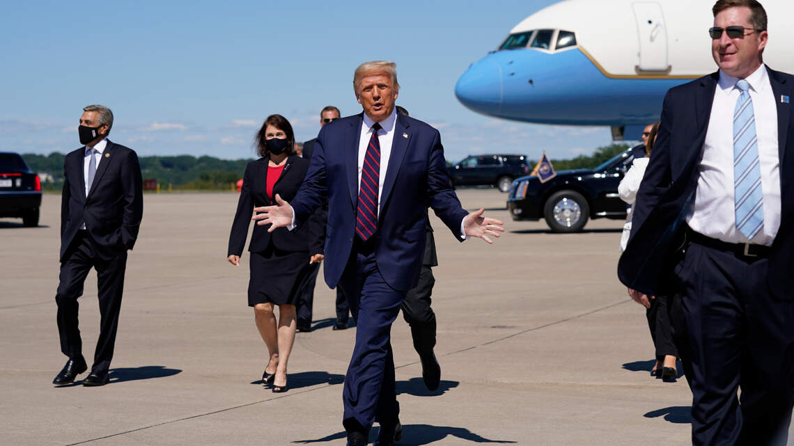 Trump arriving in Charlotte as Republican delegates nominate him Monday morning