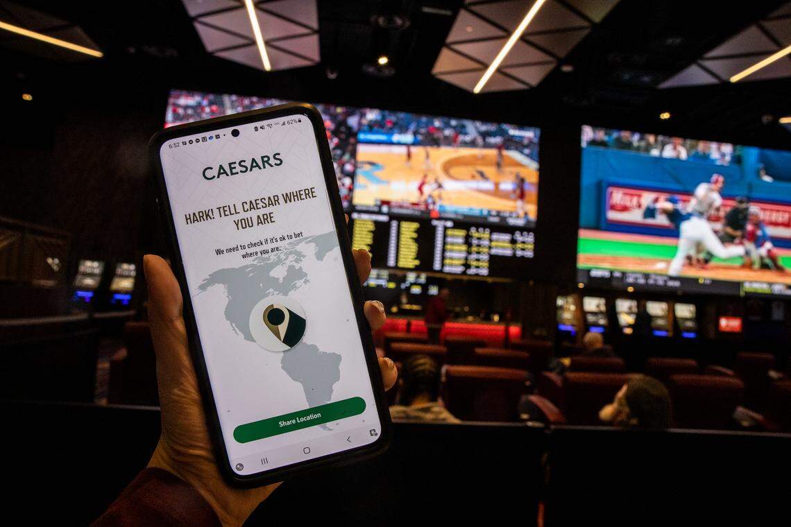 Sports gambling has been active at Harrah’s Cherokee Casino since last March.
