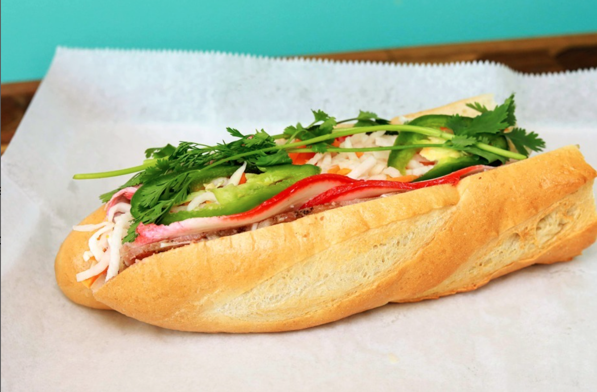 The Vietnamese baguette at Lula Banh Mi and Bakery is made fresh every single morning, and offers a crispy outside and very fluffy, soft interior. 